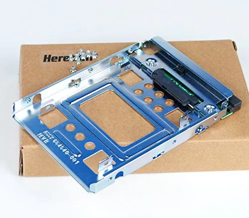 Heretom 654540-001 - Adattatore Vassoio SATA SSD HDD da 2,5" a 3,5" Tray Caddy Compatibile Con HP ProLiant MicroServer N54L N40L N36L
