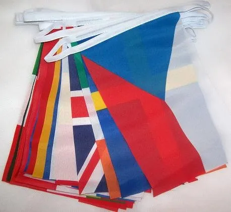 Ghirlanda 6 Metri 19 Bandiere 19 COMUNITÀ AUTONOME della Spagna con Città 21x15cm - Bandiera REGIONI SPAGNOLE 15 x 21 cm - Festone BANDIERINE - AZ Flag