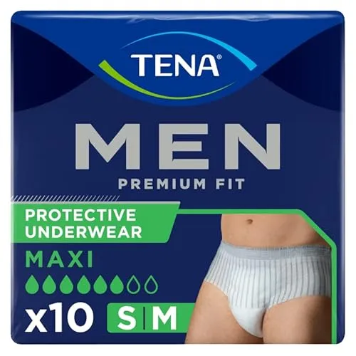 Tena Men - Slip protettivi Premium Fit, livello 4, taglia M, 3 confezioni da 10