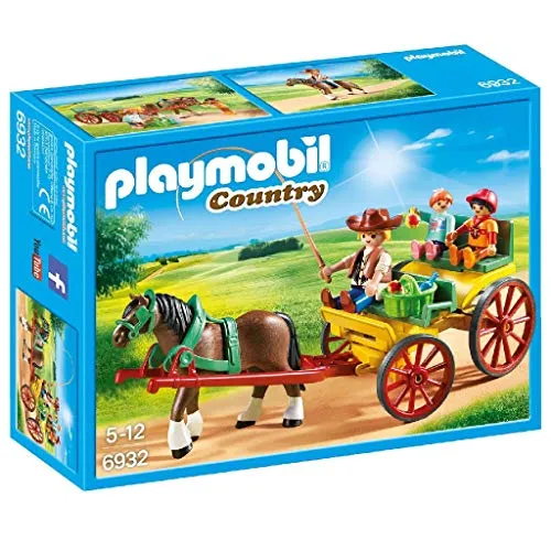 Playmobil Country 6932 - Calesse Con Cavallo, dai 5 anni