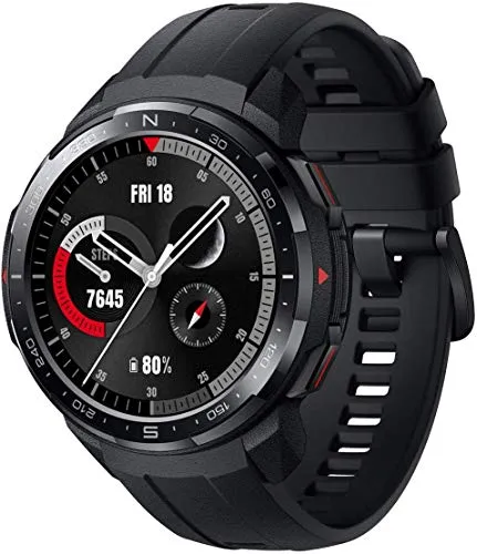 HONOR Watch GS PRO Orologio Intelligente 48mm Chiamate Bluetooth (Risposta, Rifiuto, Interruzione di Una Chiamata) Monitor SpO2, Quadranti Dell'orologio Esterno Animati, Nero