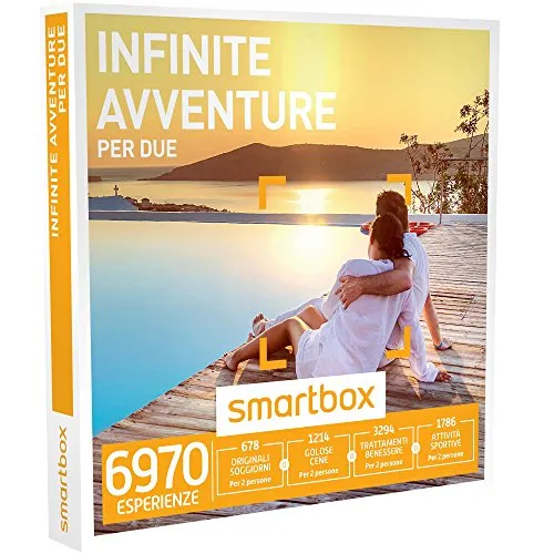 Smartbox - Infinite Avventure Per Due - 6970 Esperienze Tra Soggiorni, Attività Sportive, Di Gusto o Benessere, Cofanetto Regalo, Multiattività