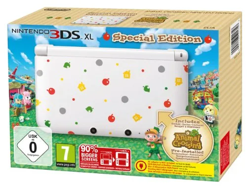Nintendo 3DS XL - Konsole, weiß + Animal Crossing: New Leaf (vorinstalliert) - Limitierte Edition - [Edizione: Germania]