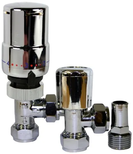 Tower Flue Components TRVPACKCH - Valvola termostatica cromata per termosifone