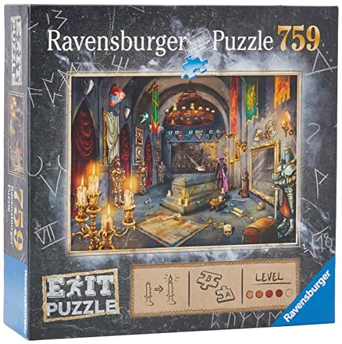 Ravensburger- Castello del Vampiro Puzzle, 759 Pezzi, Multicolore, Rendement standard, 19955