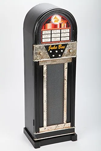 point home Armadietto design Jukebox, stile retrò, nero, 88 cm