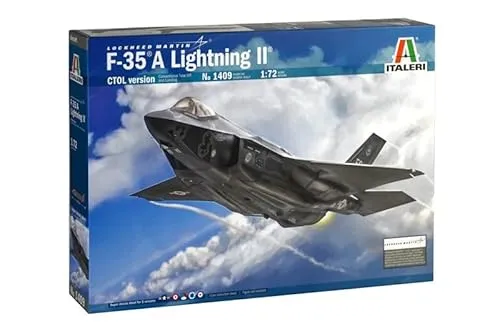 Italeri 1409 F-35A Lightning II CTOL version Model Kit aereo plastica Scala 1:72 età superiore a 14 anni