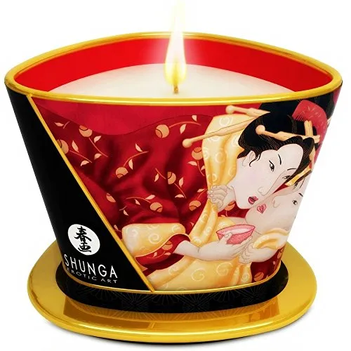 SHUNGA CANDELA MINI CANDLE MASSAGE CAREZZA IN VINO 170ML