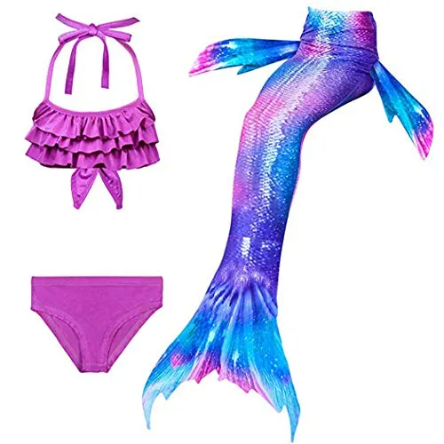 Hejin SPEEDEVE Coda da Sirena Bambina Bikini Costume da Bagno
