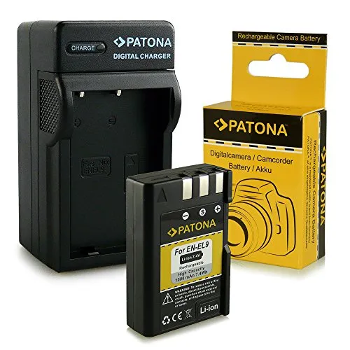 Caricabatteria + Batteria EN-EL9 / EN-EL9a per Nikon D40 | D40x | D60 | D3000 | D5000