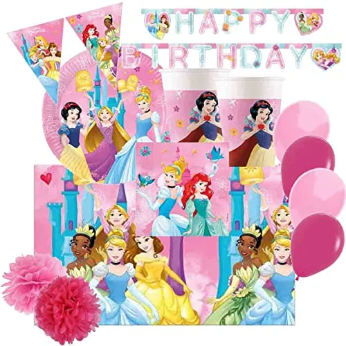 IRPot - Kit N 46 Principesse Dreaming Disney Coordinato Compleanno con Fluffy