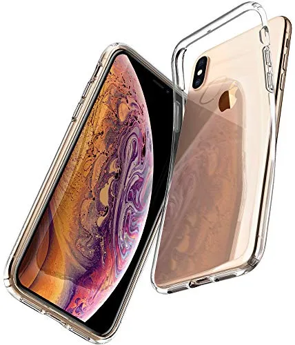 Spigen Liquid Crystal Cover iPhone XS, 5.8 inch Cover iPhone X con Protezione Sottile e chiarezza Premium per Apple iPhone XS (2018) / iPhone X (2017) - Crystal Clear