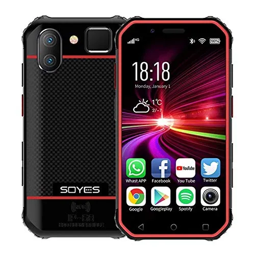 SOYES S10 Smartphone Rugged Android 6.0 Quad Core 3GB+32GB Dual SIM GPS 4G rosso