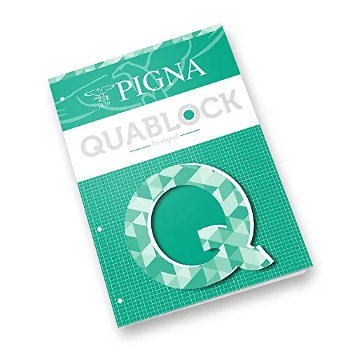 Pigna Quablock A4, Quaderni a Quadretti, 5 pezzi