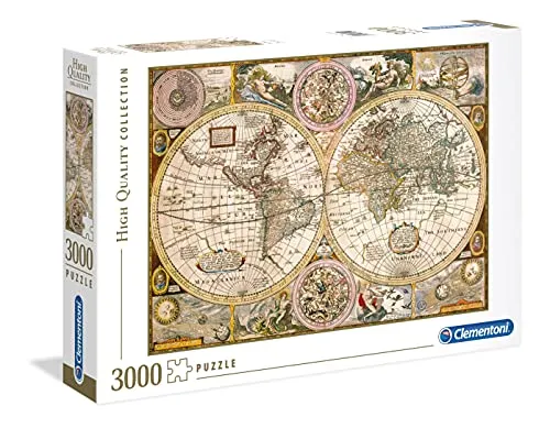 Clementoni- Mappa Antica High Quality Collection Puzzle, No Color, 3000 pezzi, 33531