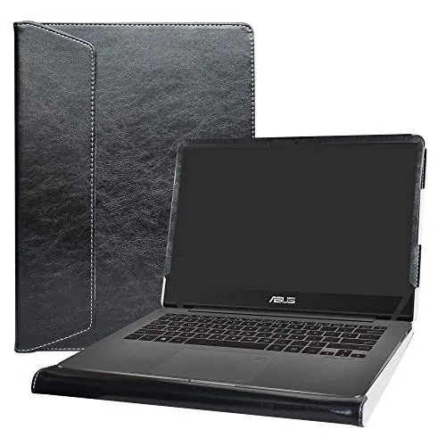 Alapmk Specialmente Progettato PU Custodia Protettiva in Pelle per 14" ASUS ZenBook UX430UA UX430UN UX410UA UX410UQ & ASUS VivoBook S14 S430UN & HP 340S G7 Laptop,Nero
