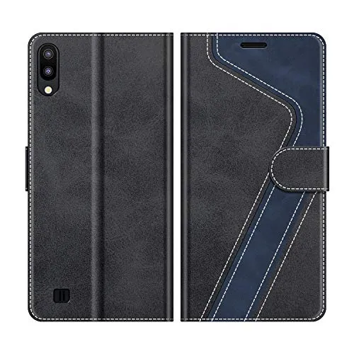 MOBESV Custodia Samsung Galaxy A10, Cover a Libro Samsung Galaxy A10, Custodia in Pelle Samsung Galaxy A10 Magnetica Cover per Samsung Galaxy A10 / Galaxy M10, Elegante Nero