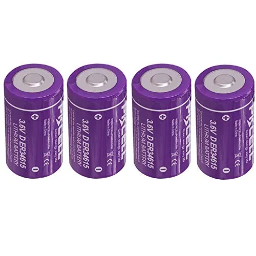 ER34615 D 19000 mAh 3.6 V litio cloruro di Tionile li SOCL2 batteria (4 pezzi)