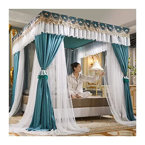 SYXLDM Baldacchino per Letto Zanzariera for Letto Matrimoniale, Baldacchino di Lusso del Letto della Decorazione Interna della Camera da Letto, Tenda da Letto con Zanzariera for Adulti E Bambini