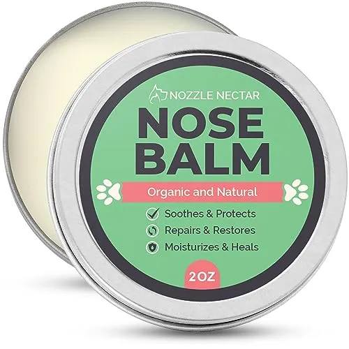 Nozzle Nectar Balsamo emolliente Naso per Cani - Biologico e Naturale al 100% - Guarisce e rigenera Il Naso screpolato e Secco del Tuo Cane - Rigenera ferite ed escoriazioni