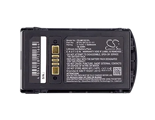 CS-MC321XL Batteria 5200mAh compatibile con [MOTOROLA] MC3200, MC32N0, MC32N0-S, [ZEBRA] MC3200, MC32N0, MC32N0-S, MC3300 sostituisce 82-000012-01, BTRY-MC32-01-01, BTRY-MC32-52MA-01, BTRY-MC32-52MA-