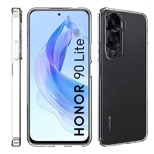 Fitudoos Cover per Honor 90 Lite,Custodia Sottile in TPU Morbido, Silicone Liquido Premium Custodia Protettiva per Honor 90 Lite - Trasparente.