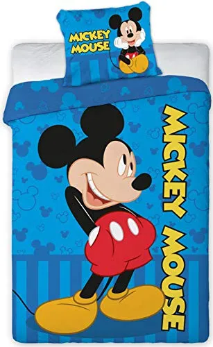 Disney 066, lenzuola double-face, motivo Topolino, 100 x 135 cm