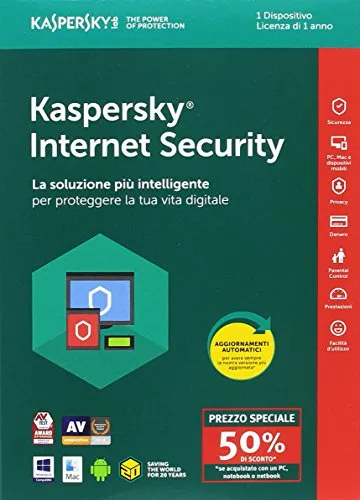 Kaspersky Lab Internet Security 1 Dispositivo 1 Anno