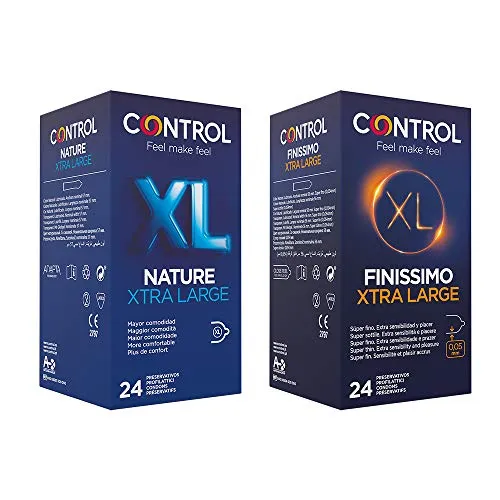 Control XL Mix cofanetto di preservativi extra large classici e sottili - 48 profilattici