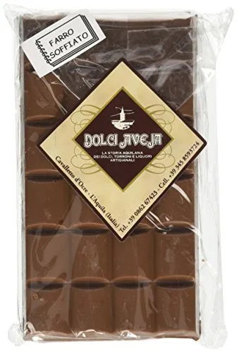Dolci Aveja Tavoletta di Cioccolato al Latte con Farro Soffiato - Pacco da 2 x 90 g