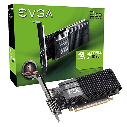 EVGA GeForce GT 1030 SC 2GB GDDR5 Passive, Low Profile Scheda Grafica 02G-P4-6332-KR