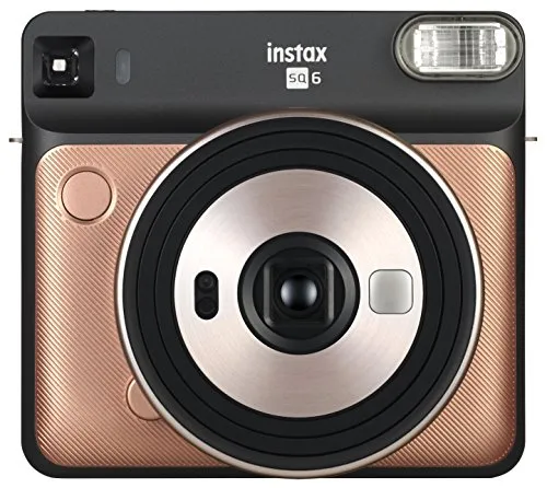 Fujifilm instax SQUARE SQ6 Fotocamera Istantanea per Foto Formato Quadrato 62 x 62 mm, Oro (Blush Gold)