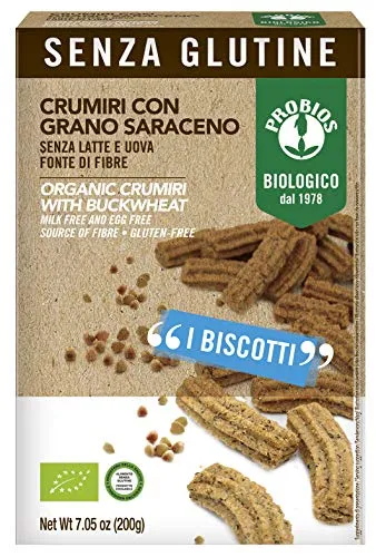 Probios Crumiri con Grano Saraceno Bio - Senza Glutine - 200 g