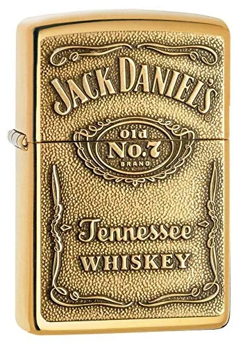 Zippo 1350003 - Accendino in Ottone con Logo Jack Daniel's