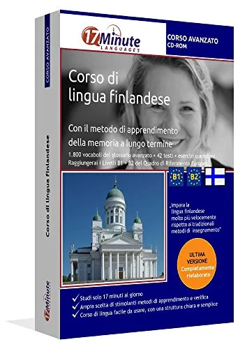 Imparare il finlandese per studenti avanzati (B1/B2): Software per Windows e Linux. Corso avanzato di lingua finlandese con il metodo della memoria a lungo termine