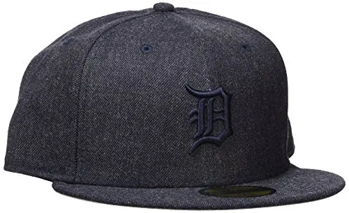 New Era Uomo 59FIFTY MLB Cappello Tonal Heather Fitted Detroit Tigers Marina Scura