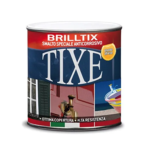 TIXE Brilltix Smalto a Solvente Anticorrosivo, Vernice, Bianco Lucido, 2,5 Lt