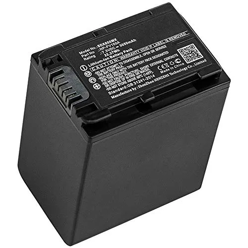 subtel® Batteria di ricambio NP-FV100 NP-FV30 NP-FV50 NP-FV70 NP-FV90 compatibile con Sony FDR-AX33 AX100 PXW-X70 HDR-CX625 CX450 HXR-NX80 NEX-VG30 VG10 DCR-SR68 DEV-50V HDR-PJ675 Accu 3050mAh Battery