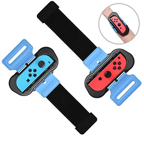 2 pezzi Just Dance 2022 2021 2020 Cinturino da polso per Nintendo Switch Joy-Con/Controller modello OLED, FASTSNAIL Cinturino da polso elastico per Switch Joy-Con per adulti e bambini