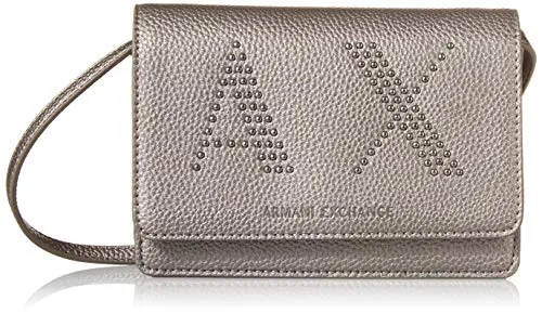 Armani ExchangePebble Studs Crossbody Bag - Wallet on ChainDonnaGun MetalOne Size