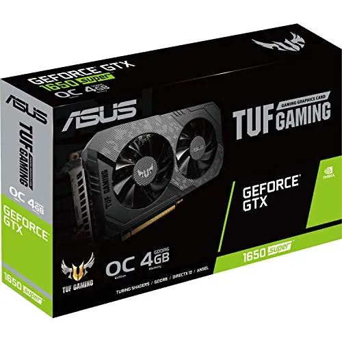 ASUS TUF Gaming GeForce GTX 1650 OC Edition 4 GB GDDR5, Scheda Video Gaming, Dissipatore Biventola per Gaming HD, Tecnologia AutoExtreme