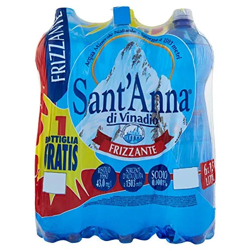 Acqua Sant'Anna Frizzante di Vinadio, 6 x 1.5L