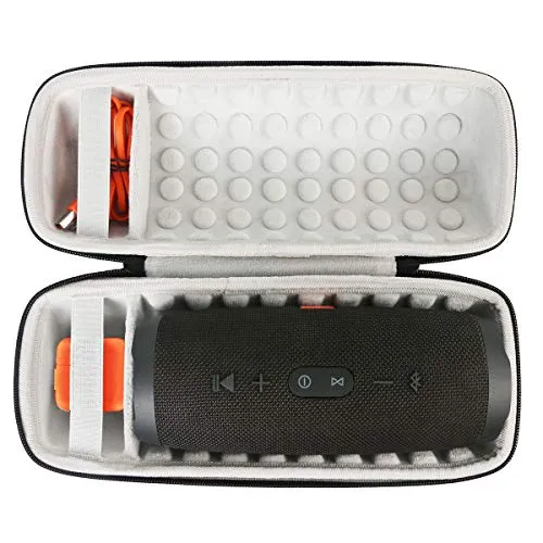 Khanka EVA Difficile Caso Viaggiare trasportare sacchetto per JBL Charge 4 Speaker Bluetooth (nero)