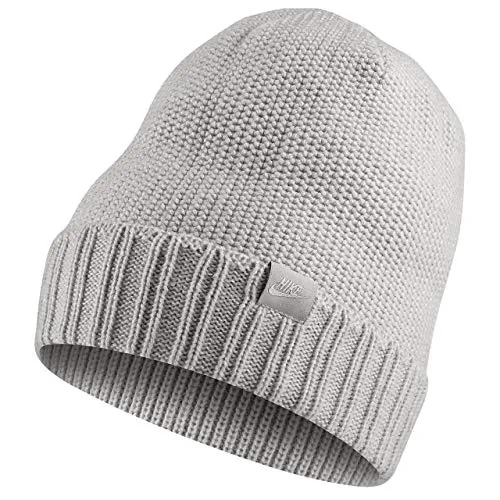 Nike U NSW Beanie Honeycomb – Cappello, Unisex Adulto, Multicolore (Grey Heather/Wolf Grey)