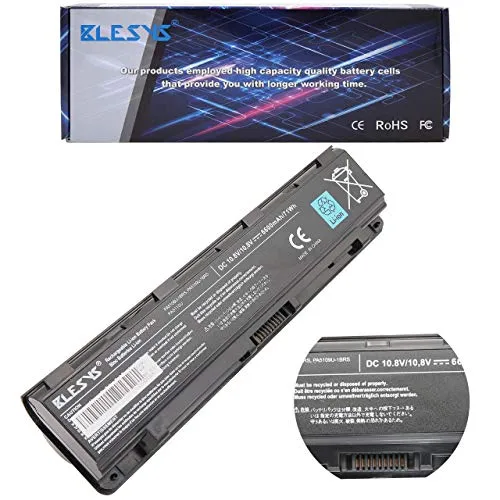 BLESYS 6600mAh PA5109U-1BRS PA5108U-1BRS PA5110U-1BRS Compatibile con la batteria del portatile Toshiba Satellite C40 C45 C50 C50D C50T C55D C55DT C55T C70 C75DT S70-B-10W Batteria portatile