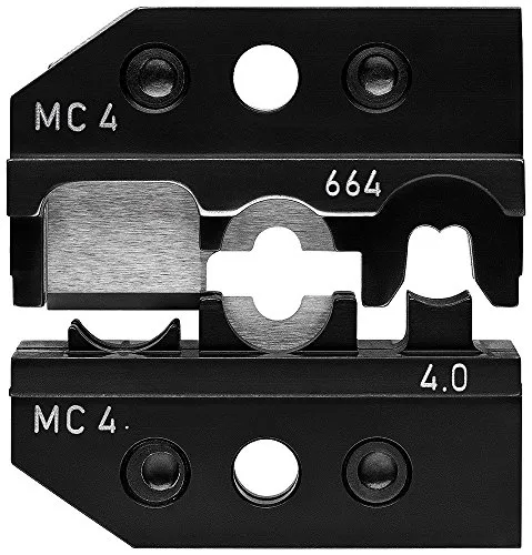 KNIPEX 97 49 66 4 Matrice di crimpaggio per connettori per cavi solari MC4 (Multi-Contact) taglio - spelatura - crimpaggio
