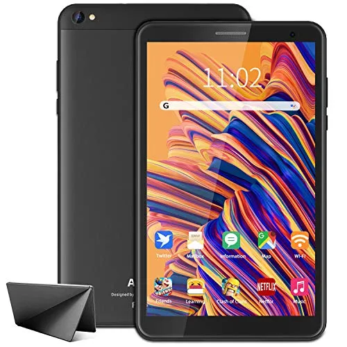 Tablet 8 pollici wifi offerte 3GB RAM 32GB/128GB Espandibili Tablet Android 10.0 Certificato Google GMS,Quad Core HD 800 x 1280 Tablet PC 5000mAh Tablet in Offerta 5MP Fotocamera - Nero