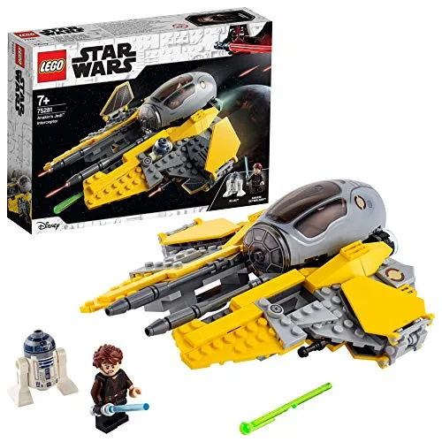 LEGO Star Wars Jedi Interceptor di Anakin Star Wars TM Giocattolo Droide R2-D2, Set di Costruzioni, 75281