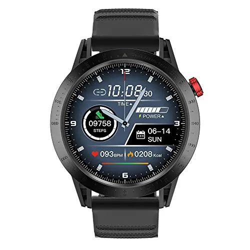 Voigoo Smartwatch Bluetooth Orologio Fitness Tracker Uomo Donna, Smart Watch Touchscreen a Colori,3ATM Impermeabile Cardiofrequenzimetro da Polso Contapassi Smartband Activity Tracker per Android iOS