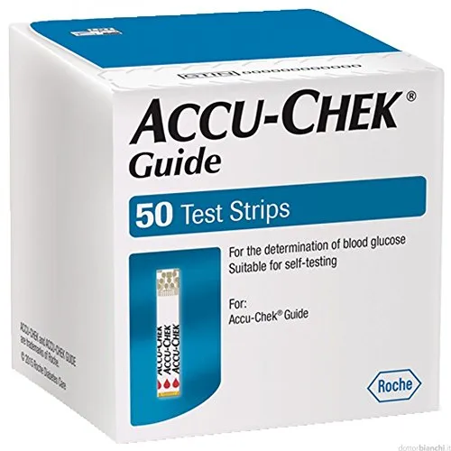 Roche Diabetes Care Bende Accu-Chek Guide, Multicolore, 50 Unità